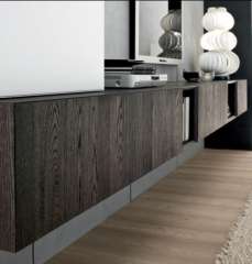 modulnova living more laccato satinato e rovere raw